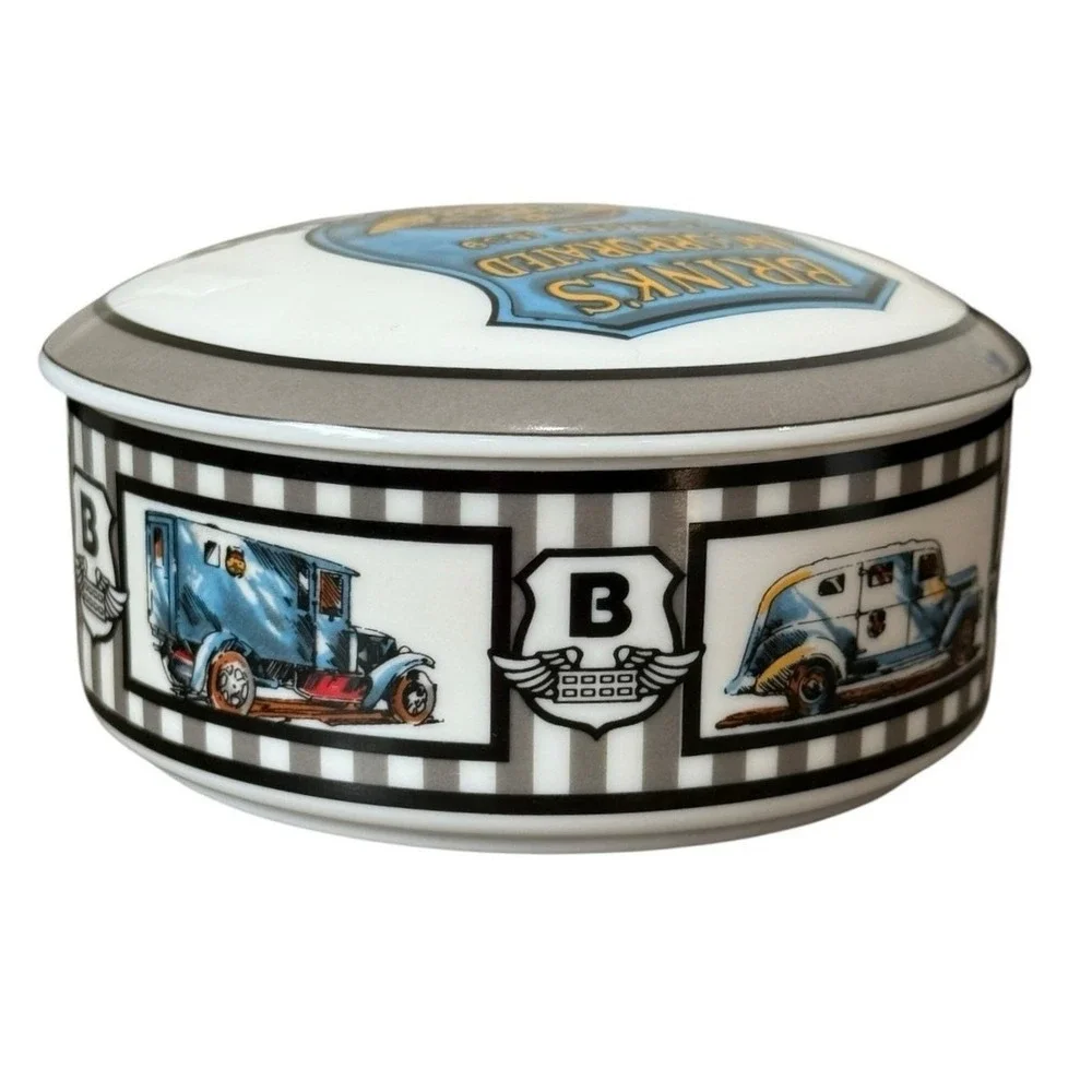 Tiffany & Co Brinks Trinket Box Porcelain Dish Vintage 90s Japan Retirement Gift
